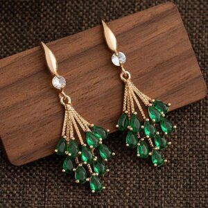 1 Pair Spring/Summer Green leaf shape